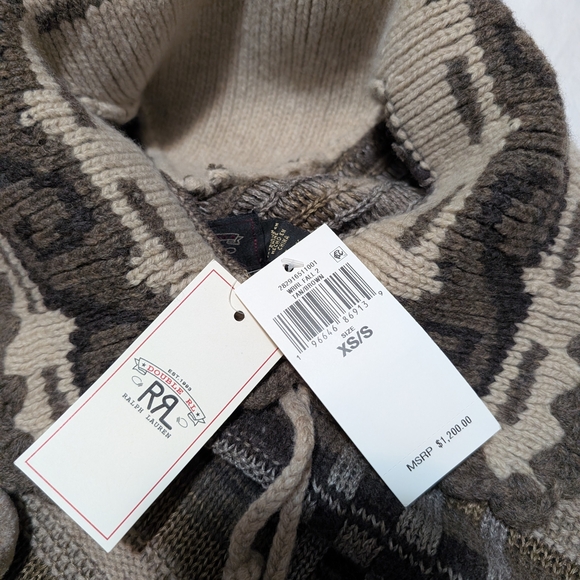 Ralph Lauren Double RL Tan and Brown Plaid Poncho - Picture 5 of 10